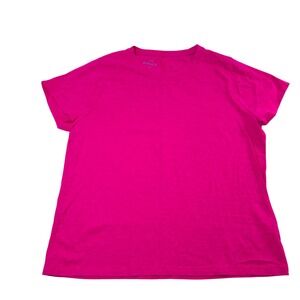 J.Crew Womens XXL Pink Slub Cotton Short Sleeve Girlfriend Tee Crew Neck Shirt